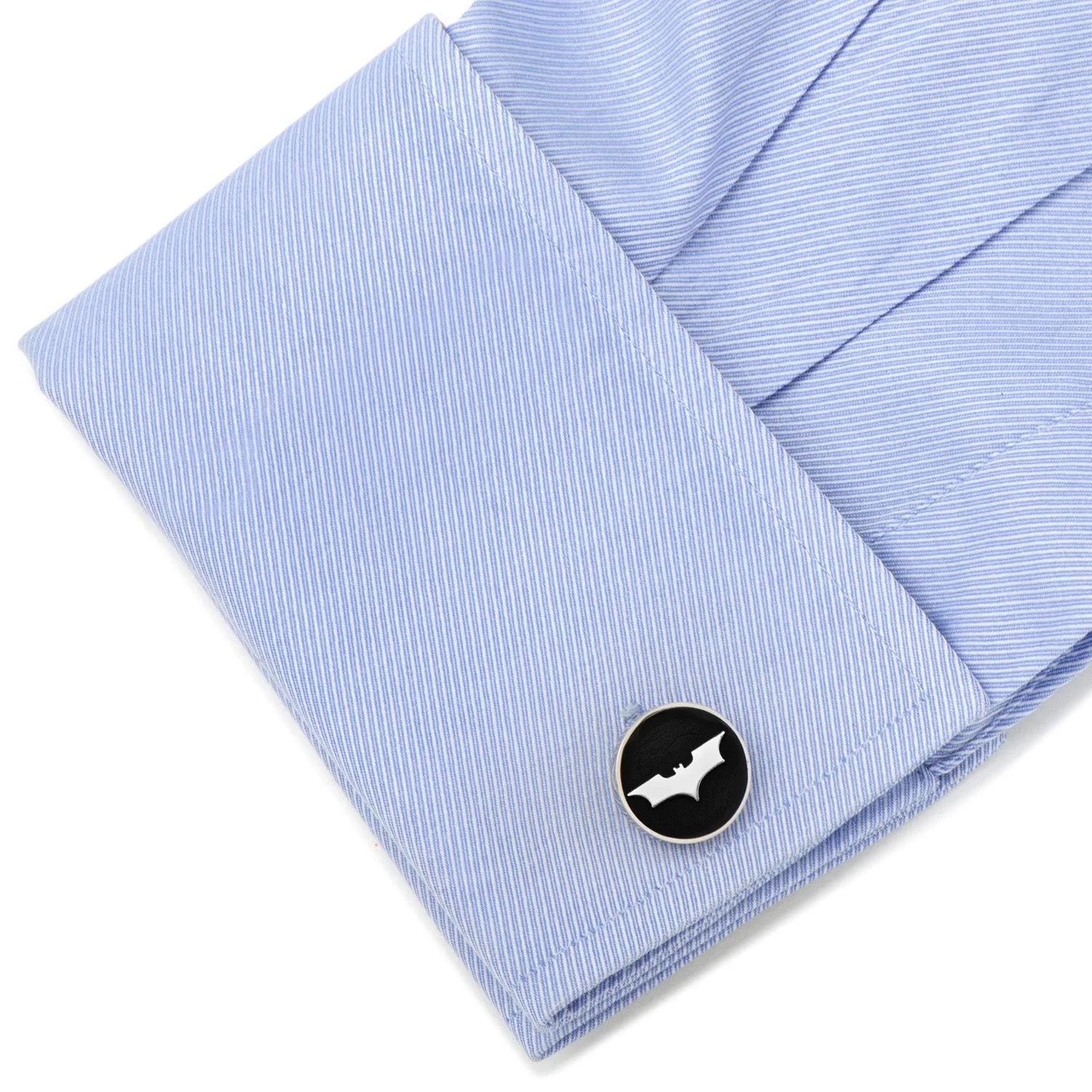 DC Batman Dark Knight Recessed Black Cufflinks - Image 3