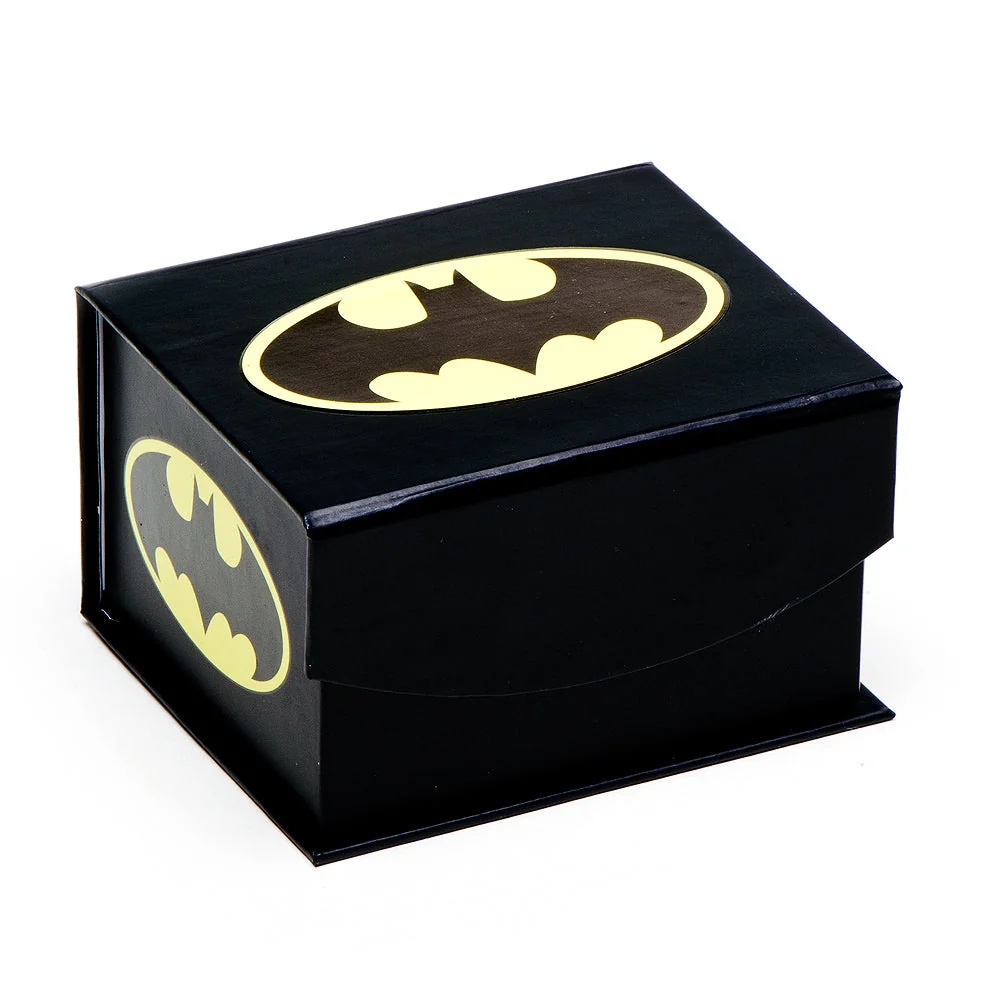 DC Batman Dark Knight Recessed Black Cufflinks - Image 4