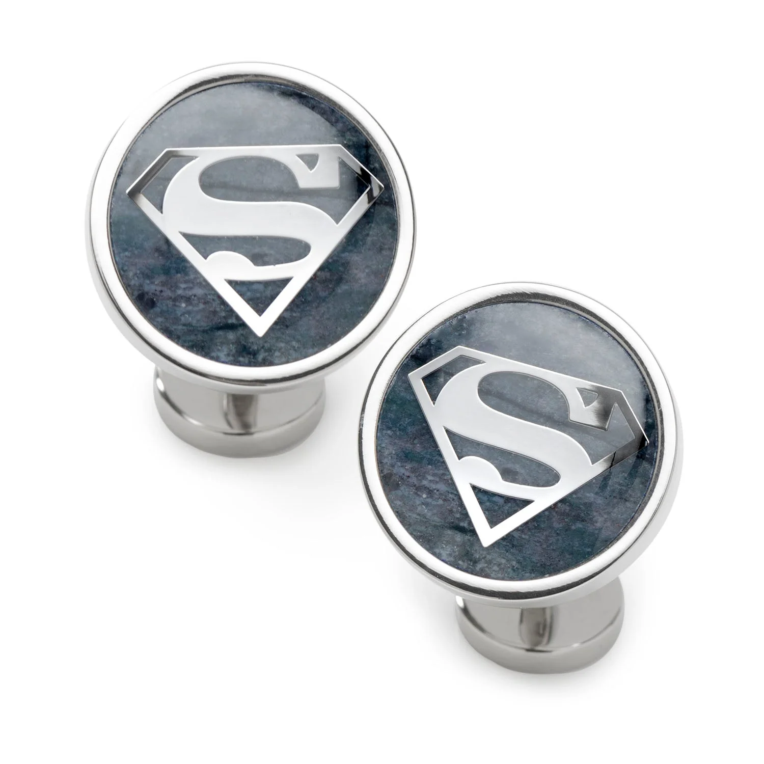 DC Superman Navy Gemstone Cufflinks - Image 2