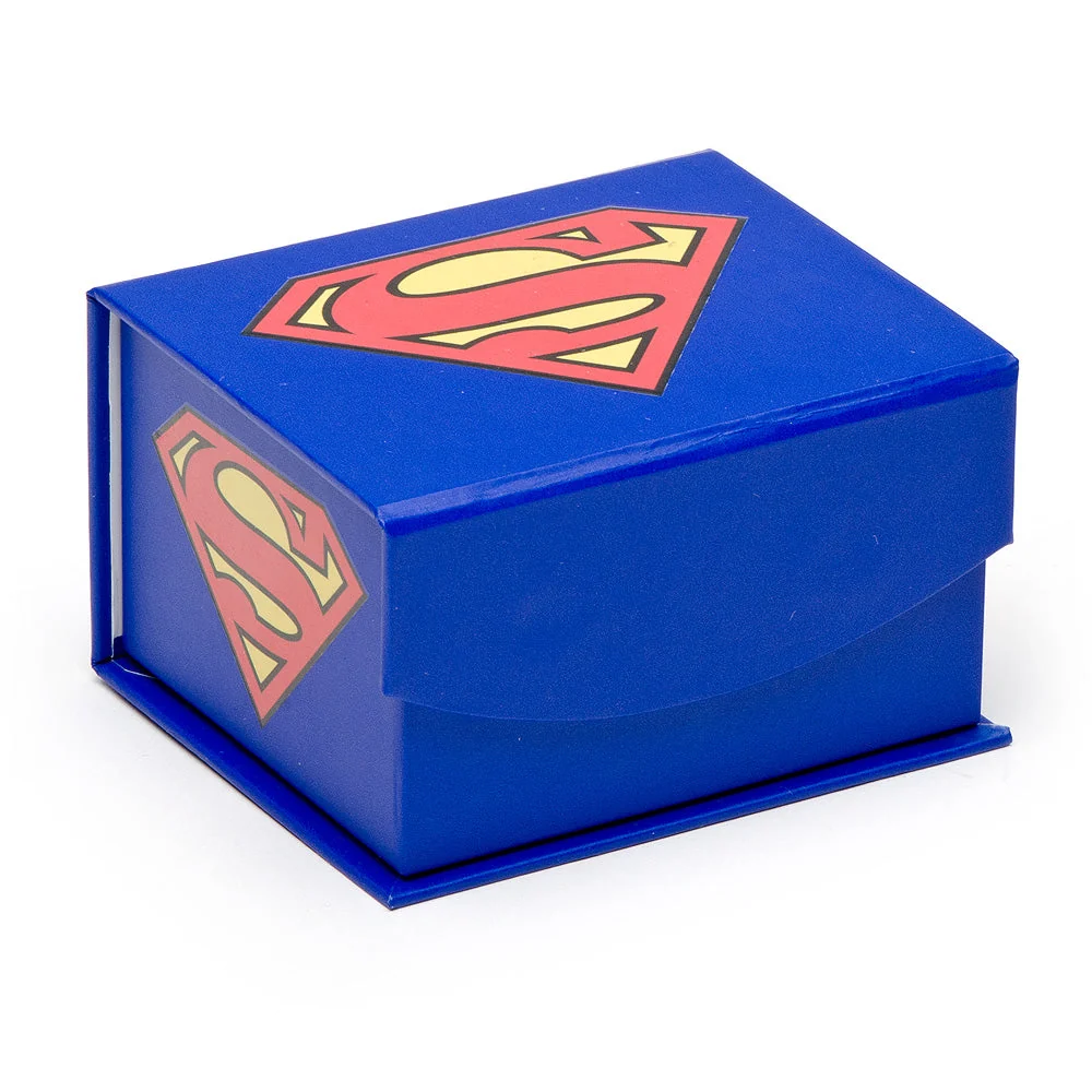 DC Superman Navy Gemstone Cufflinks - Image 3