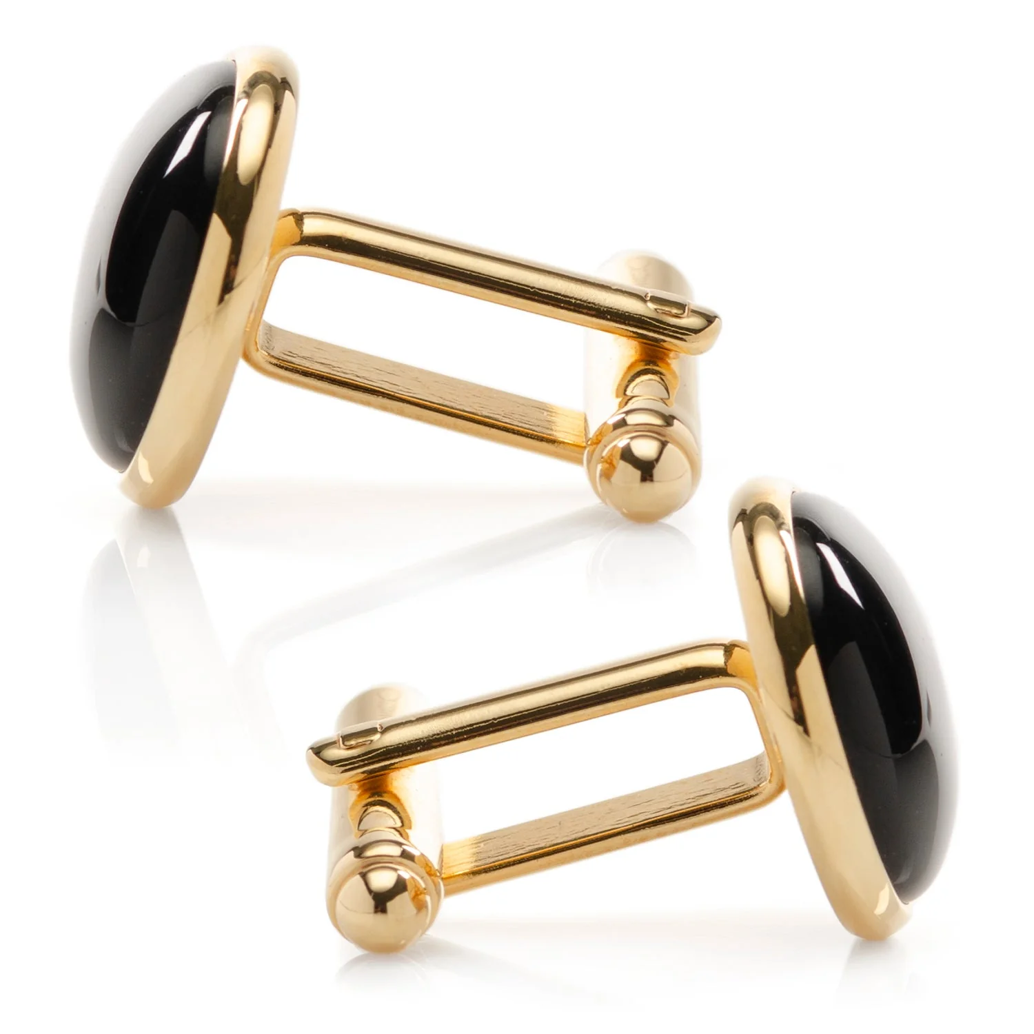Gold and Onyx Cufflinks - Image 4