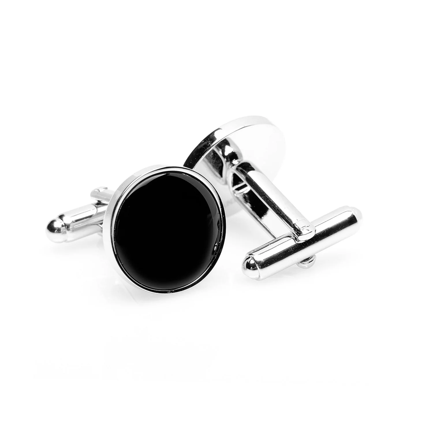 Silver and Onyx Cufflinks - Image 3