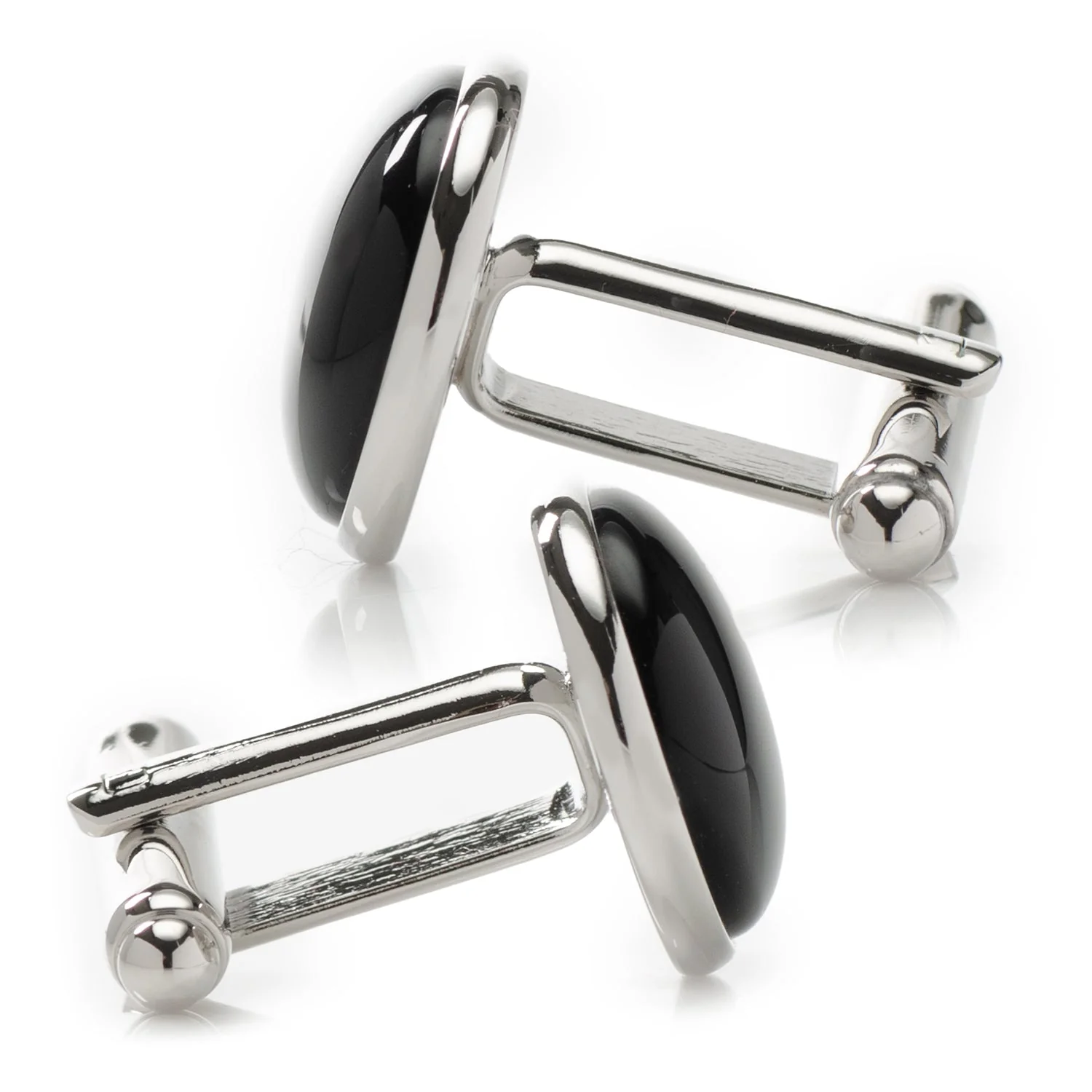 Silver and Onyx Cufflinks - Image 5